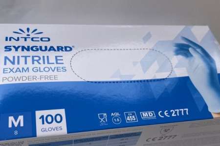 Photo ads/1882000/1882658/a1882658.jpg : Boite de gants nitrile bleu INTCO