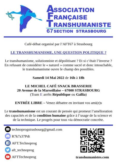 Photo ads/1958000/1958536/a1958536.jpg : Débat: Le Transhumanisme, une question politique?