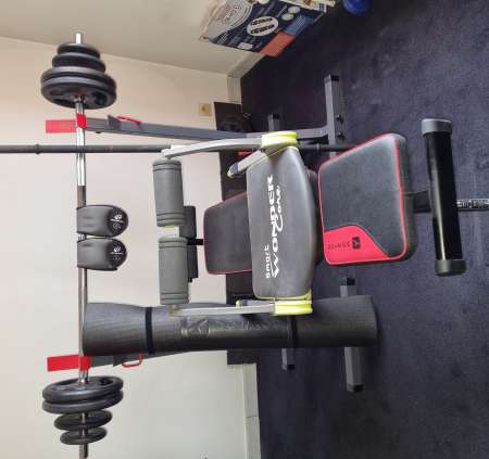 Banc de musculation +rack+poids+appareils pour abd