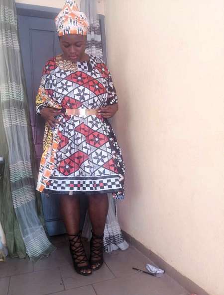 Photo ads/2202000/2202764/a2202764.jpg : Robe africaine kaba boubou en tissu pagne wax