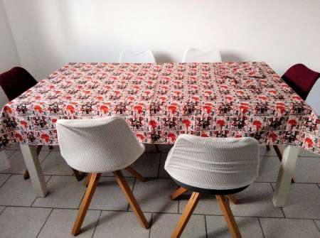 Photo ads/2202000/2202782/a2202782.jpg : Nappe et serviettes en tissu pagne wax africain