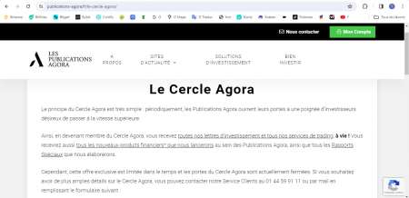 Photo ads/2232000/2232952/a2232952.jpg : Revente de l'abonnement au cercle Agora à vie