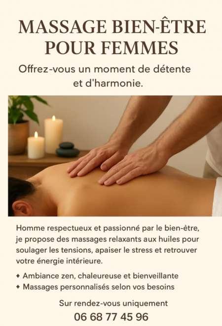 Photo ads/2517000/2517538/a2517538.jpg : Massage pour femme uniquement